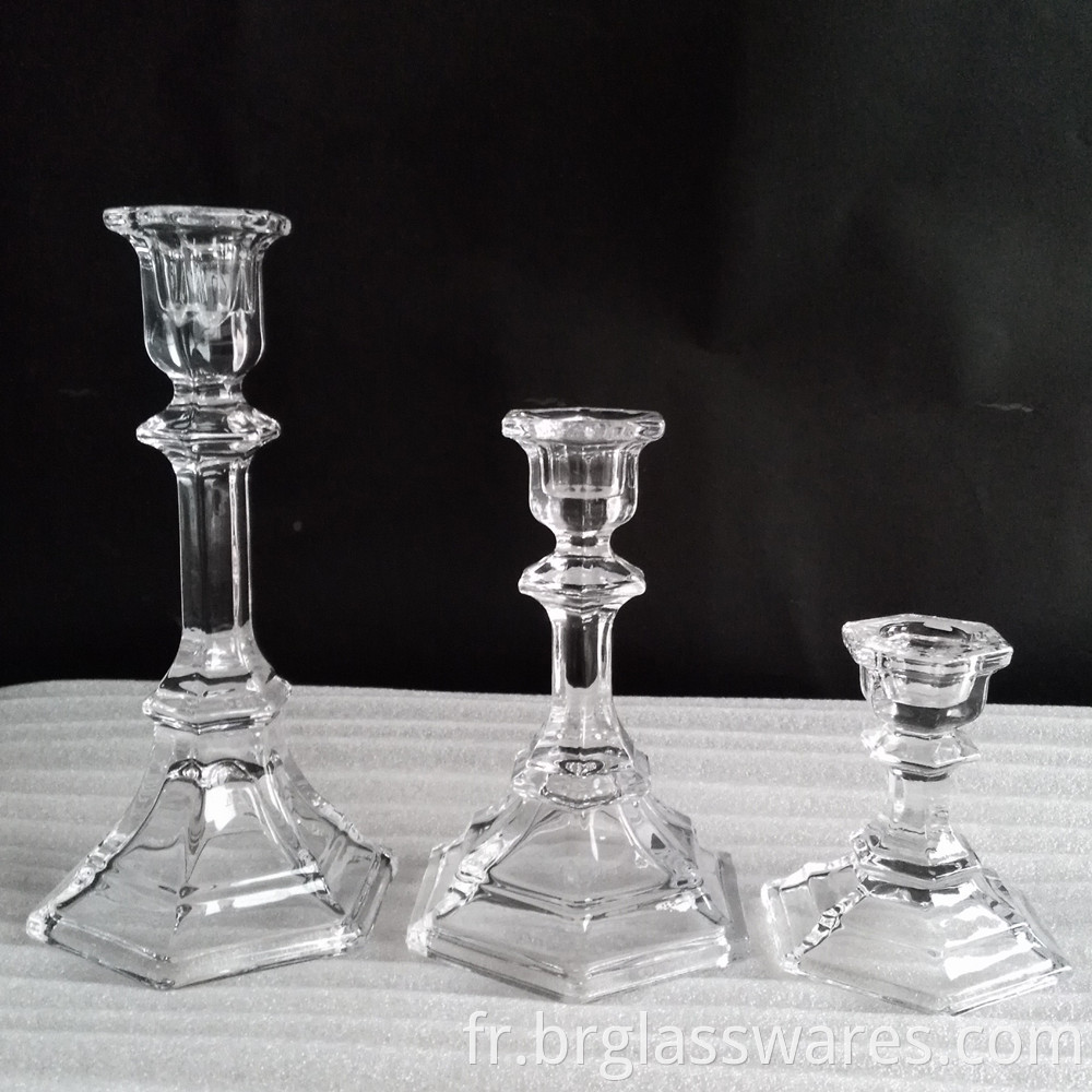 crystal glass candle holder 3